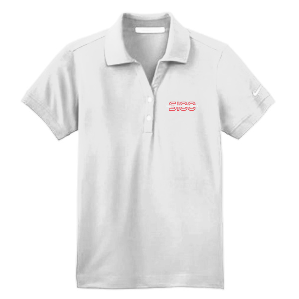 SICC - Nike Ladies Dri FIT Classic Polo- Red&White Thumbnail